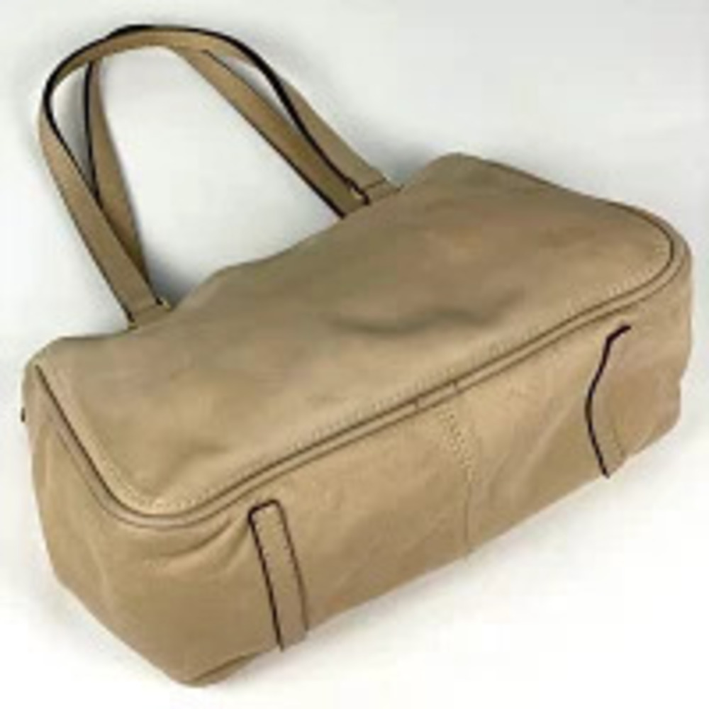 Loewe Tote 2way Beige Shoulder Leather Tassel Anagram Bag Tan
